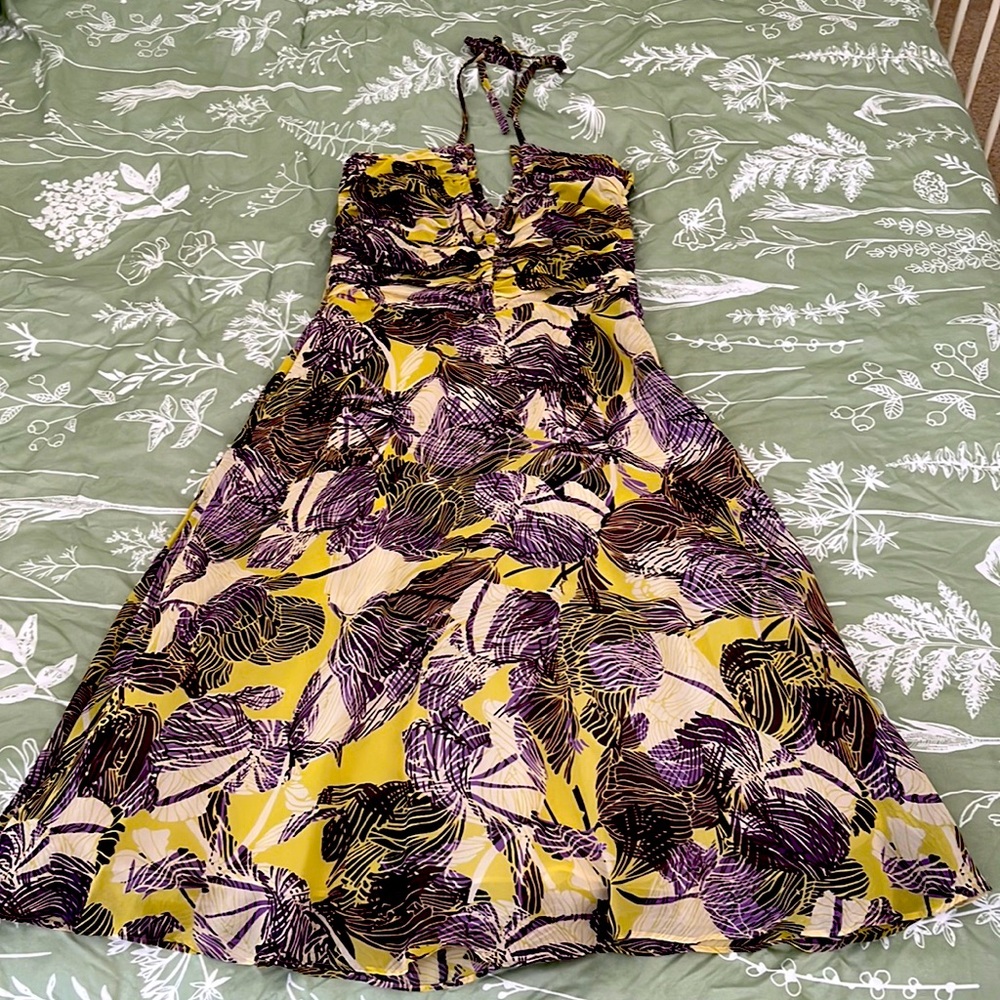 Tropical Halter Sundress